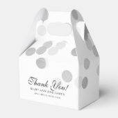 Ballotins Elégant Mariage Faux Parties scintillant Argent Fo (Verso)