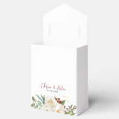 Ballotins Élégant Mariage floral de rose blanche naturelle (Ouvert)