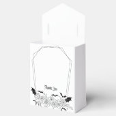 Ballotins Élégant Mariage floral gothique (Ouvert)