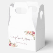 Ballotins Élégant Mariage floral rose pâle (Ouvert)