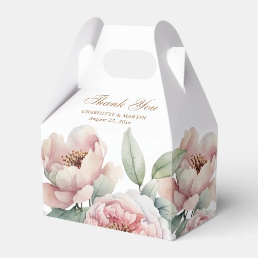 Ballotins Élégant Mariage floral rose rose rose (Arrière)