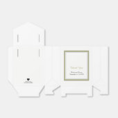 Ballotins Elégant Mariage frontière or Merci (Déplié)