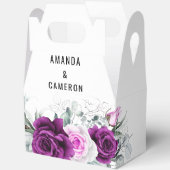 Ballotins Élégant Mariage géométrique violet rustique (Ouvrir)