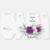 Ballotins Élégant Mariage géométrique violet rustique (Déplié)