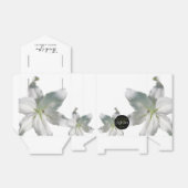 Ballotins Élégant Mariage Lys blancs (Déplié)