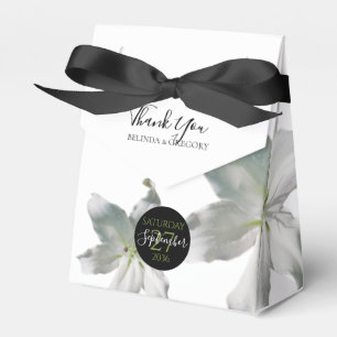 Ballotins Élégant Mariage Lys blancs