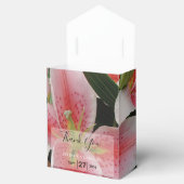 Ballotins Élégant Mariage Lys Orientaux (Ouvert)