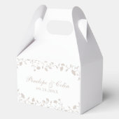 Ballotins Élégant Mariage Merci beige (Verso)