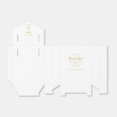 Ballotins Elégant Mariage Merci Couple Or Blanc (Déplié)