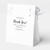 Ballotins Elégant mariage Merci invité Couple Blanc noir (Arrière)