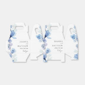 Ballotins Élégant Mariage moderne bleu bleu foncé (Déplié)