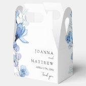 Ballotins Élégant Mariage moderne bleu bleu foncé (Ouvert)