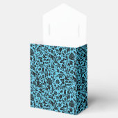 Ballotins Élégant Mariage noir et bleu Turquoise (Ouvert)