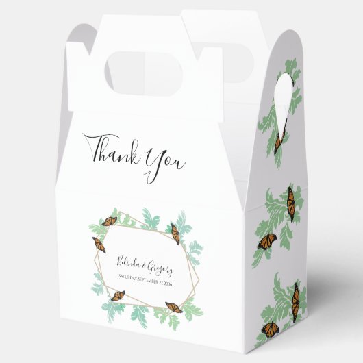 Ballotins Élégant Mariage papillon Monarque (Ouvert)