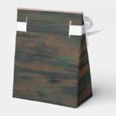 Ballotins Élégant Mariage photo en bois rustique Merci (Arrière)