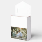 Ballotins Élégant Mariage photo en script blanc Merci (Ouvert)