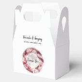 Ballotins Élégant Mariage Pink Peonies (Ouvert)