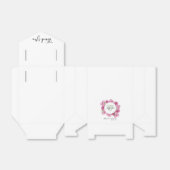 Ballotins Élégant Mariage Pink Peonies (Déplié)