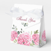 Ballotins Élégant Mariage rose pâle Hydrangée Eucalyptus (Verso)