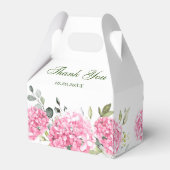 Ballotins Élégant Mariage rose pâle Hydrangée Eucalyptus (Arrière)