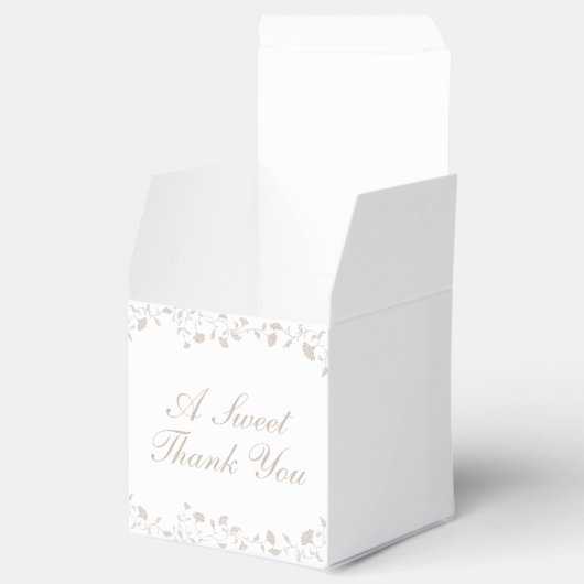 Ballotins Elégant mariage Tan Floral Library Merci (Ouvert)