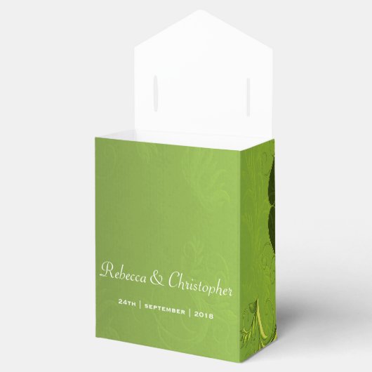 Ballotins Élégant Mariage vert (Ouvert)