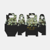 Ballotins Elégant mariage vert Eucalyptus Mariage de feuilla (Déplié)