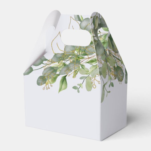 Ballotins Elégant mariage vert Eucalyptus Mariage de feuilla (Arrière)