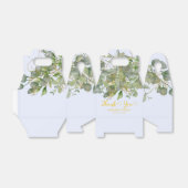 Ballotins Elégant mariage vert Eucalyptus Mariage de feuilla (Déplié)