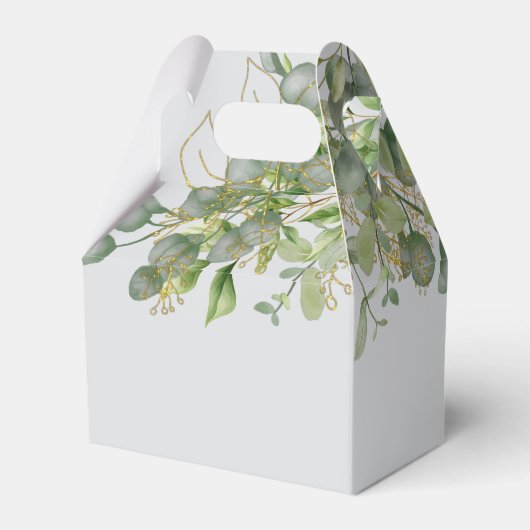 Ballotins Elégant mariage vert Eucalyptus Mariage de feuilla (Arrière)