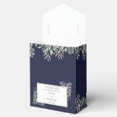 Ballotins Elégant Marine Bleu Botanique Vert Mariage (Ouvert)