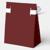 Ballotins Elegant Maroon Tent Favor Box for Weddings (Verso)