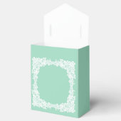 Ballotins Élégant menthe vert & blanc ballotin dentelle (Ouvert)