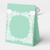 Ballotins Élégant menthe vert & blanc ballotin dentelle (Arrière)