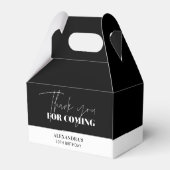 Ballotins Élégant Merci d'anniversaire noir blanc (Arrière)