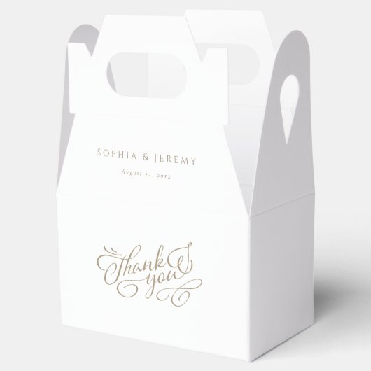 Ballotins Élégant Merci de Mariage de script (Ouvert)