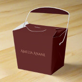 Ballotins Élégant Merci de script rouge foncé et rose pâle