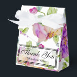Ballotins Elégant Merci floral rose violet d'aquarelle rose<br><div class="desc">Ce ballotin romantique à Merci rose est parfait pour tout jardin, botanique, floral, romantique, extérieur, rustique, vintage, boho ou mariage formel. C'est un excellent choix pour tous les événements du printemps, de l'été ou de l'automne. Parfait pour les événements du printemps, de l'été, de l'hiver ou de l'automne. Pour commencer...</div>