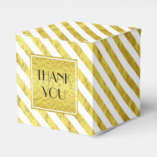 Ballotins Elégant Merci Gold Stripes (Verso)