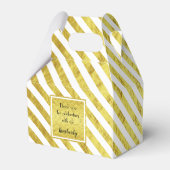 Ballotins Elégant Merci Gold Stripes (Arrière)