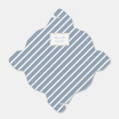 Ballotins Elégant Merci Mariage bleu or Dusty (Déplié)