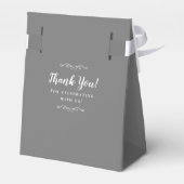 Ballotins Elégant Merci Mariage Couple Grey blanc invité (Arrière)