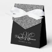 Ballotins Élégant Merci Mariage de Parties scintillant en ar (Verso)