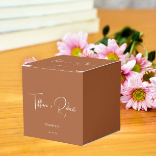 Ballotins Élégant Merci Mariage en terre cuite