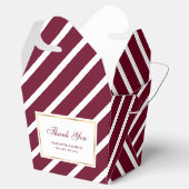 Ballotins Élégant Merci Mariage or de Bourgogne (Ouvert)