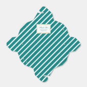 Ballotins Élégant Merci Mariage or Turquoise (Déplié)