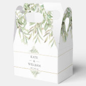 Ballotins Elégant Merci Mariage verdoyant (Ouvert)