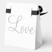 Ballotins Élégant Merci noir blanc Mariage (Verso)