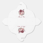 Ballotins Elégant Merci Peony Aquarelle Mariage Floral (Déplié)