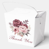 Ballotins Elégant Merci Peony Aquarelle Mariage Floral (Verso)